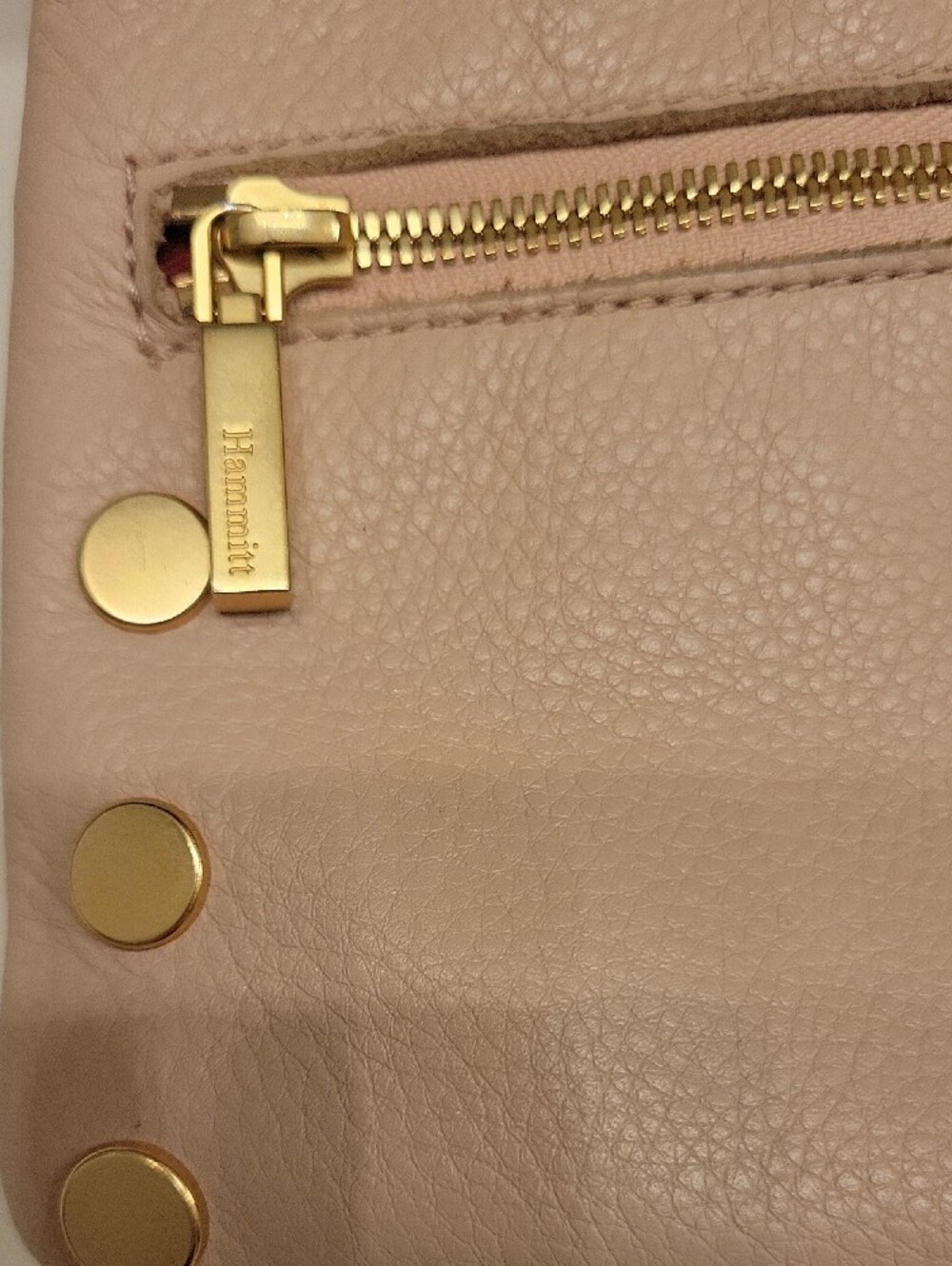 Hammitt Nash Blush Pink Leather Wristlet with Gold Hardware - Picture 12 of 16